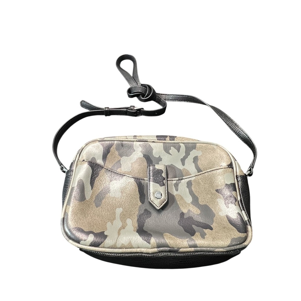 GILI Women's Camouflage Crossbody Bag Genuine Leather Gold Tone Hardware